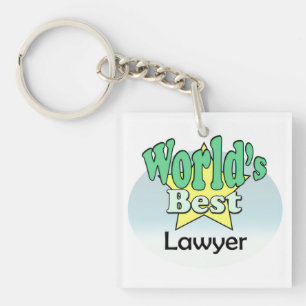 World's Best Lawyer Keychain