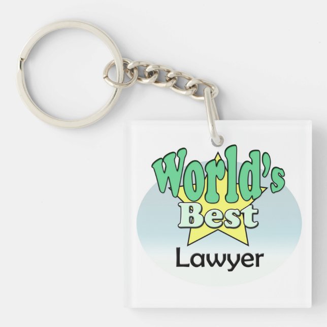 World's best Lawyer Keychain (Front)