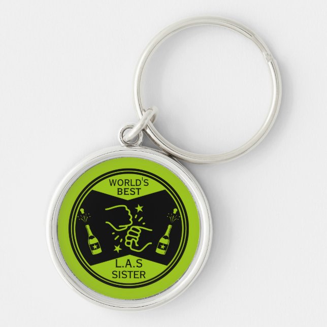 World's Best Like A Sister Keychain (Front)