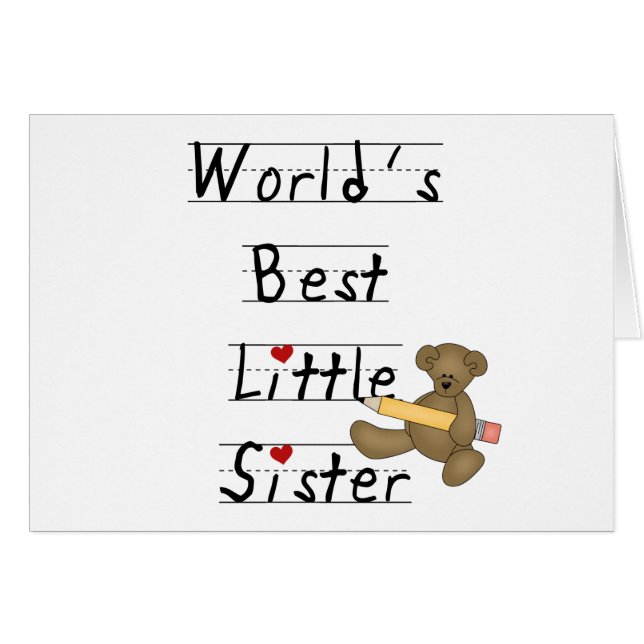World's Best Little Sister Tshirts and Gifts (Front Horizontal)
