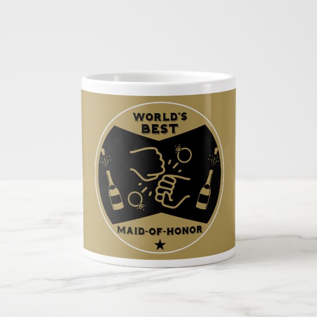 World's Best Maid Of Honour Large Coffee Mug (Front)