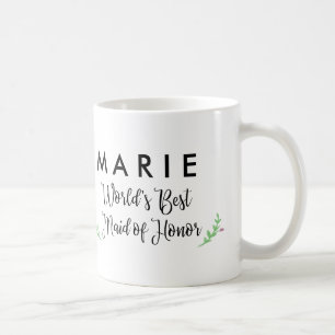 World's Best Maid of Honour Personalized Coffee Mug