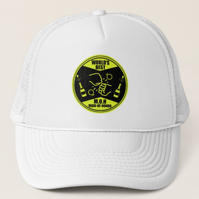 World's Best Maid Of Honour Trucker Hat (Front)