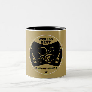 World's Best Maid Of Honour Two-Tone Coffee Mug