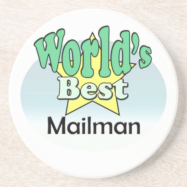 World's best Mailman Coaster (Front)