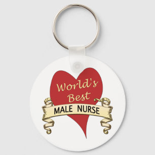 World's Best Male Nurse Keychain
