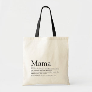 World's Best Mama Definition Quote Tote Bag