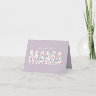 World's Best Mama Floral Customizable Mother's Day Card