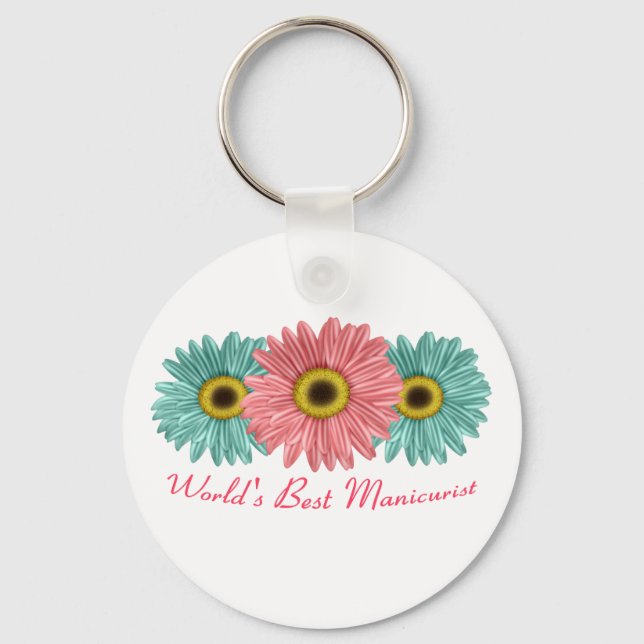 World's Best Manicurist Keychain (Front)