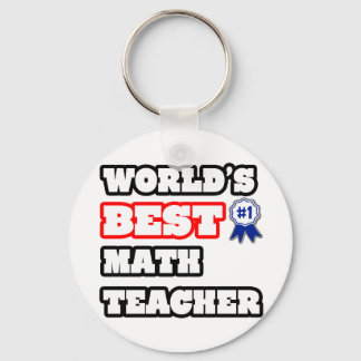 World's Best Math Teacher Keychain