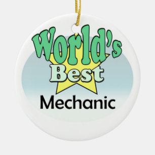 World's best Mechanic Ceramic Ornament