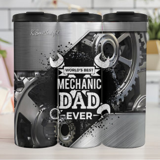 World's Best Mechanic Dad Gears Thermal Tumbler
