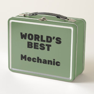 World's Best Mechanic Metal Lunch Box