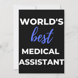 World's Best Medical Assistant Thank You Card