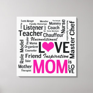 World's Best Mom, Amazing 24-7 Multitasker Canvas Print