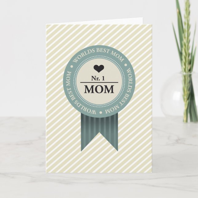 WORLDS BEST MOM BADGE CARD (Front)