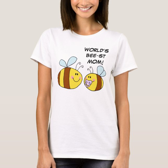 World's Best Mom (Bee) T-Shirt (Front)