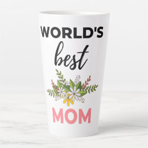 World's Best Mom black Latte Mug