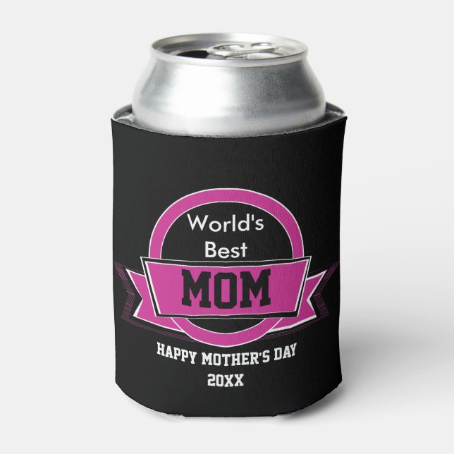 World's Best Mom Can Cooler (Can Front)