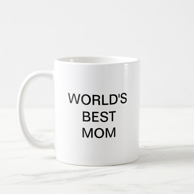 World's best MOM Coffee Mug (Left)