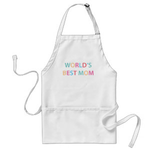 World's Best Mom Colourful  Standard Apron