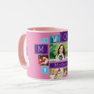 World's Best Mom Custom Photo Collage Coffee Mug