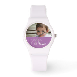 World's Best Mom custom photo Watch
