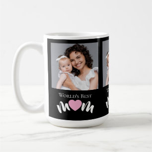 Worlds Best Mom Cute Heart Elegant Practical Coffee Mug