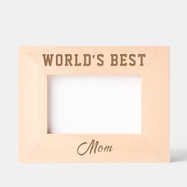 World's Best Mom Engraved Frames (Front)