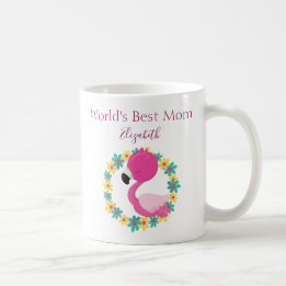 Worlds Best Mom Flamingo Beauty Coffee Mug