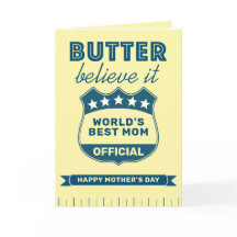World's Best Mom Funny Butter Stick Mother's Day