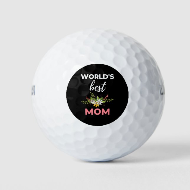World's Best Mom Golf Balls (Front)