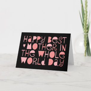 World's Best Mom Happy Mother's Day Card