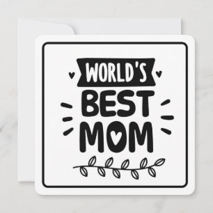 World's Best Mom Holiday Card