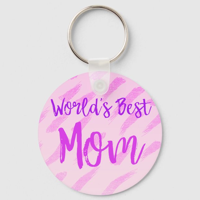 World's Best Mom Keychain (Front)