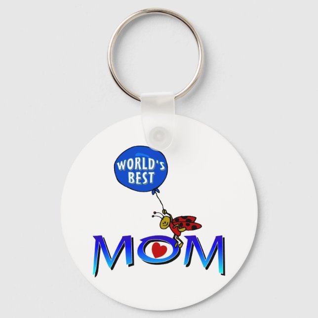 World's Best Mom Keychain (Front)