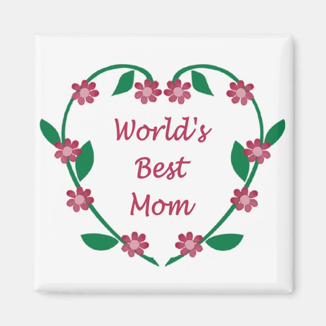 World's Best Mom magnet (Front)