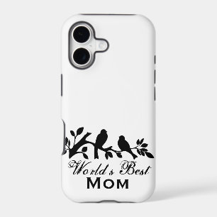 World's Best Mom Mother's Day Bird Branch Silhouet