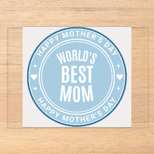 World's Best Mom Mother's Day BlAcrylic Invitation