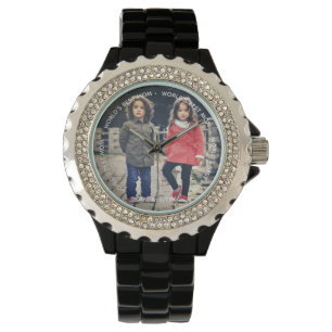 World's Best Mom - Mothers Day - Child Photo Mom Watch