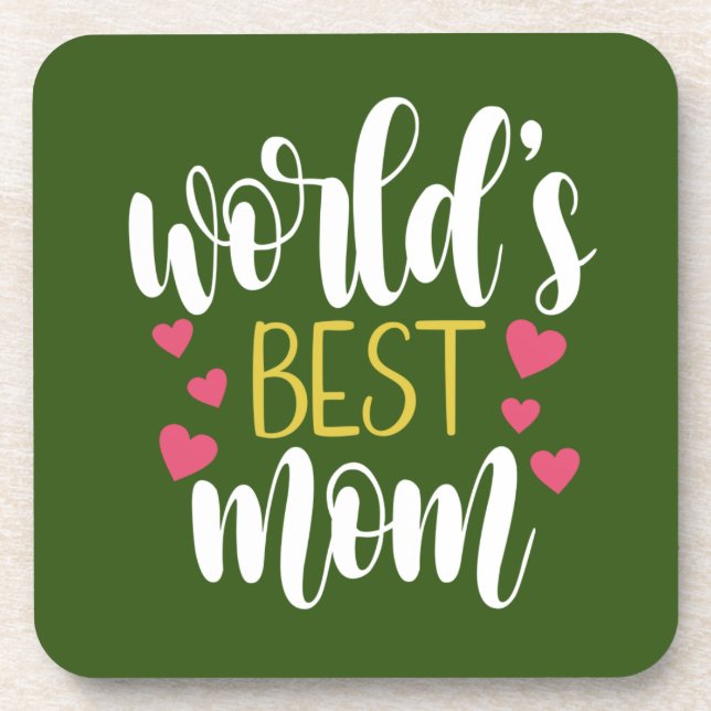 World's Best Mom Mother's Day | Coaster (Front)
