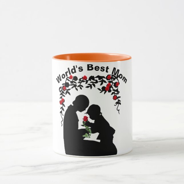 world's best mom mother's day coffee mug gift idea (Center)