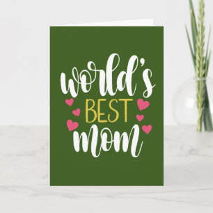 World's Best Mom Mother's Day Greeting Card