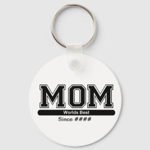 Worlds Best Mom Mothers Day Keychain
