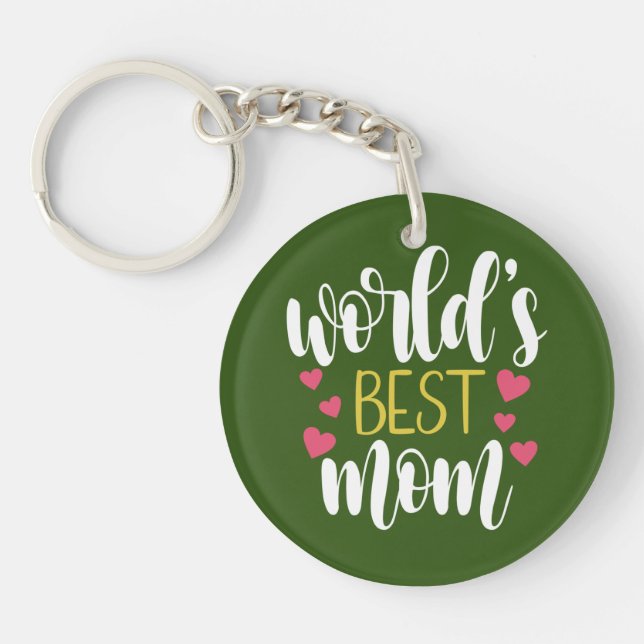 World's Best Mom Mother's Day | Keychain (Front)