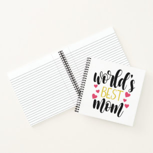 World's Best Mom Mother's Day   Notebook