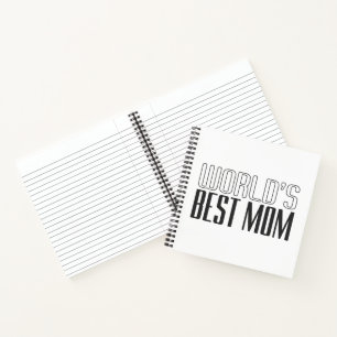 World's Best Mom Mother's Day   Notebook