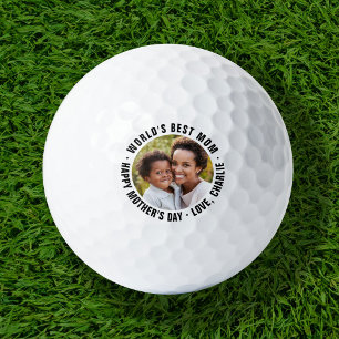 World's Best Mom Mother's Day Photo Golf Balls