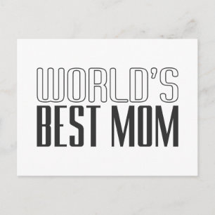 World's Best Mom Mother's Day   Postcard