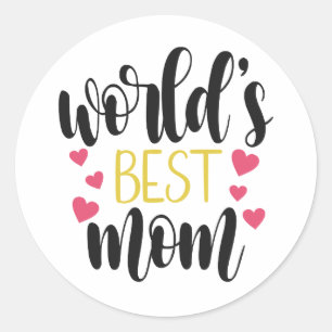 World's Best Mom Mother's Day Sticker